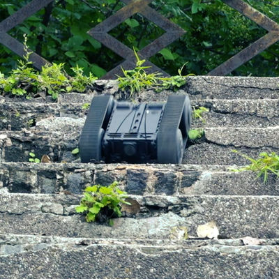 Highly Adaptable Remote Controlled Mobile Reconnaissance Tracked Robot For All Terrain