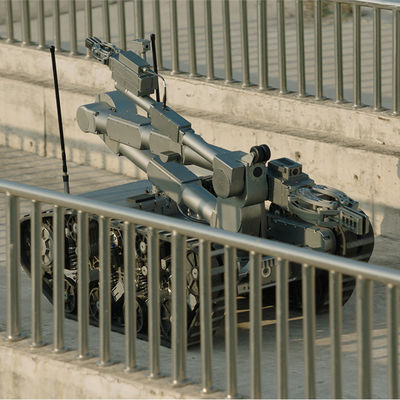 Lightweight Explosive Ordnance Disposal Robot With 35° Slope Passing Capacity