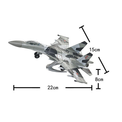 1:100 Precision - Cast SU35 Multirole Fighter Model with Perfect 24.517.55cm Dimensions
