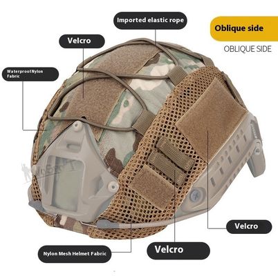 Military Enthusiast Tactical Helmet FAST MICH Camouflage Field Rail Helmet for Airsoft Real - life CS Riot Prevention and Outdoor Equipment