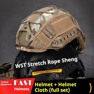 Military Enthusiast Tactical Helmet FAST MICH Camouflage Field Rail Helmet for Airsoft Real - life CS Riot Prevention and Outdoor Equipment