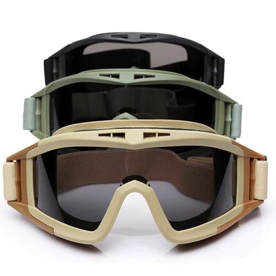 Desert Tactical Goggles-Special Forces- style Protective Eyewear for Military Enthusiasts Ideal for Outdoor Cycling Windproof Anti - fog and Shock-resistant Design