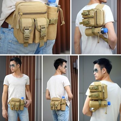 Fanny Pack Men'S Multi-Functional Sports Waterproof Small Fanny Pack Kettle Satchel Outdoor Riding Fishing Travel Kit