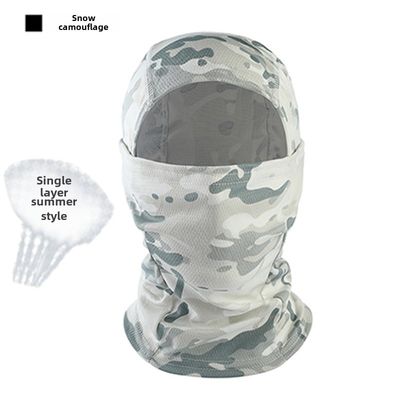 Ice Silk Dust Mask Outdoor Riding Scarf Cover Face Protection Breathable Sun Protection Windproof Motorcycle camouflage headgear