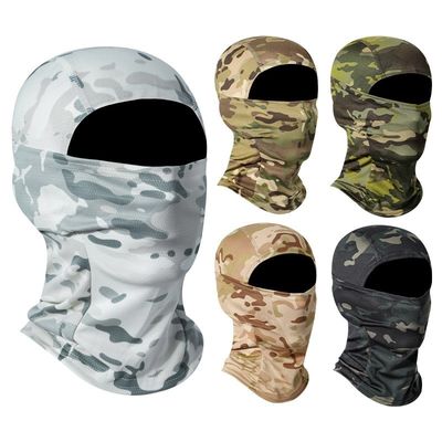 Ice Silk Dust Mask Outdoor Riding Scarf Cover Face Protection Breathable Sun Protection Windproof Motorcycle camouflage headgear