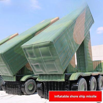 Shore Ship Missile Vehicle 2 Inflatable Large Flower Camouflage 1 To 1 Customized Oxford Cloth