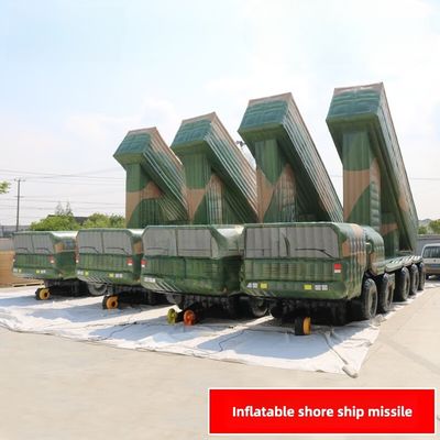Shore Ship Missile Vehicle 2 Inflatable Large Flower Camouflage 1 To 1 Customized Oxford Cloth