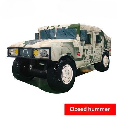 False Large Scale Field Training Simulation Target Model Outdoor Exercise Simulation Of Warrior Car Hummer Car Closed Air Desert Camouflage Closed Air Special Air Pump 800W