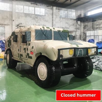 False Large Scale Field Training Simulation Target Model Outdoor Exercise Simulation Of Warrior Car Hummer Car Closed Air Desert Camouflage Closed Air Special Air Pump 800W