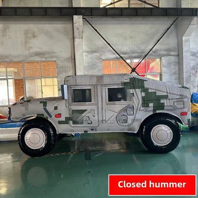False Large Scale Field Training Simulation Target Model Outdoor Exercise Simulation Of Warrior Car Hummer Car Closed Air Desert Camouflage Closed Air Special Air Pump 800W