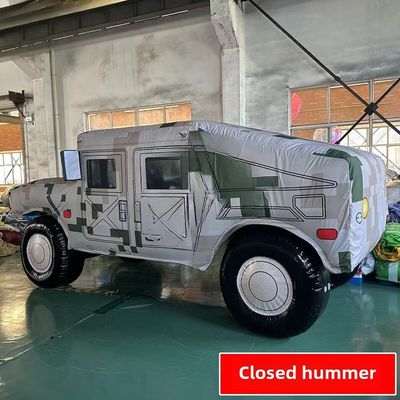 False Large Scale Field Training Simulation Target Model Outdoor Exercise Simulation Of Warrior Car Hummer Car Closed Air Desert Camouflage Closed Air Special Air Pump 800W