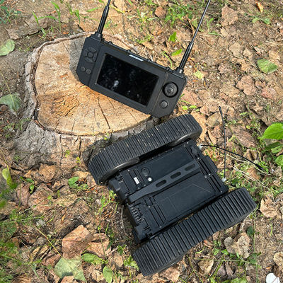 Lightweight Wheel Track Surveillance Robot With Voice Monitoring Supported