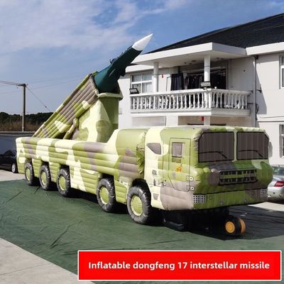 Dongfeng 17 Missile Vehicle Inflatable Jungle Big Flower 1/1 Customized Product