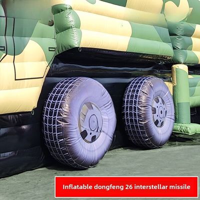Dongfeng 26 Missile Vehicle Inflatable Jungle Big Flower 1/1 Customized Product Oxford Cloth