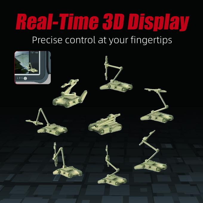 Średni robot EOD z ramieniem współrzędnym X-Y-Z do precyzyjnego usuwania 2